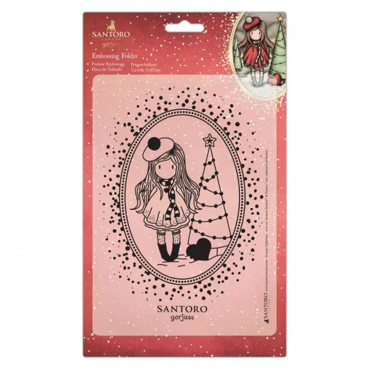 Gorjuss Embossing Folder - You Turn My World Upside Down